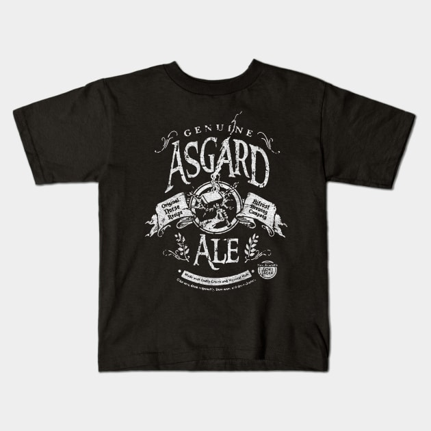 Asgard Ale Heathen's Brewing Kids T-Shirt by TapABCD